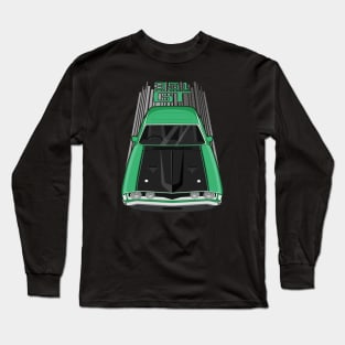 Ford Falcon XA GT 351 - Calypso Green and Black Long Sleeve T-Shirt